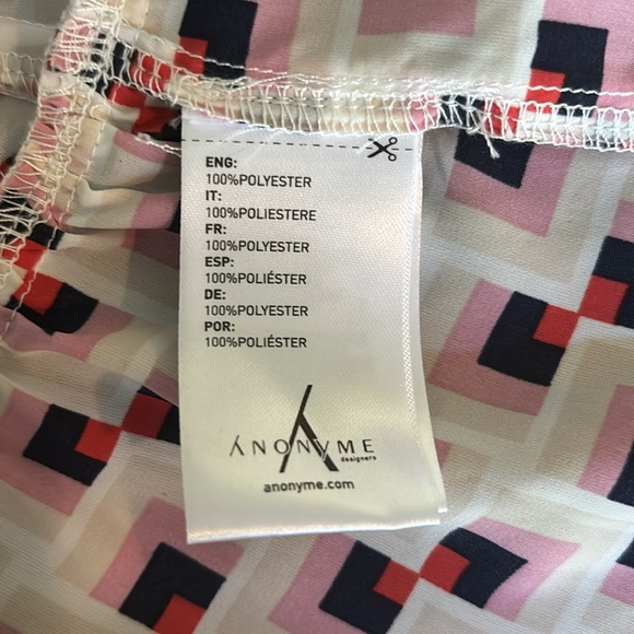 ANONYME DESIGNERS Geometric Print Dress Size Large - Picture 10 of 11